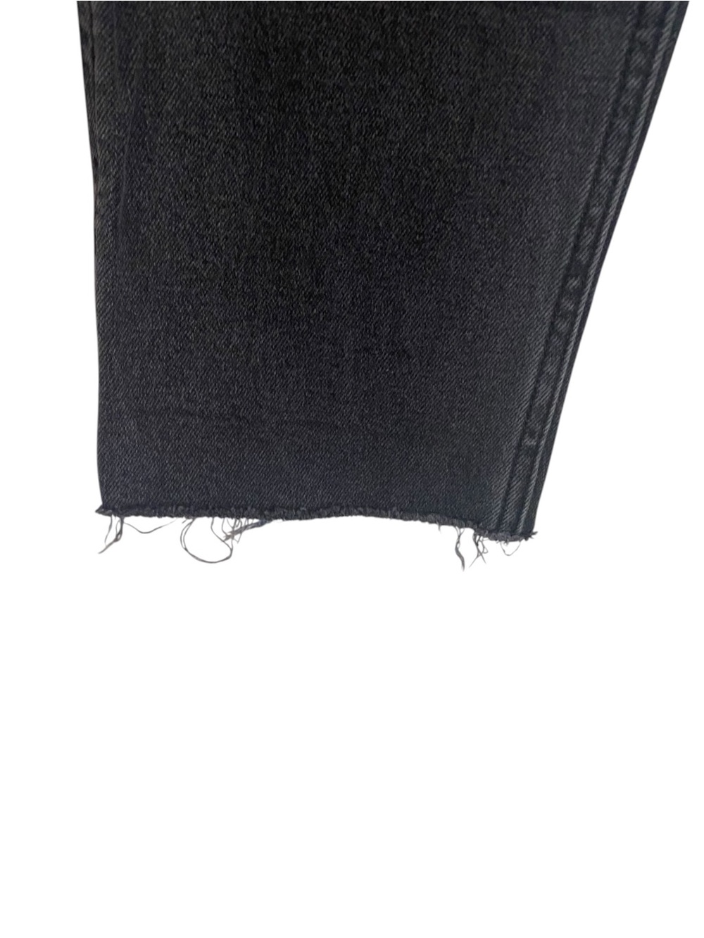 Hollister Ultra High Rise Mom Jeans Women’s 8R 29 Faded Black Raw Hem - Picture 4 of 9